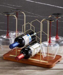 Multifonctionnel de Stockage Casier à vin Suspendu au Plafond Industriel,Plafond Casier à vin en Métal Porte-Verres À Pied Meuble Rangement Bouteille Alcoo pour Les Bars, Restaurants