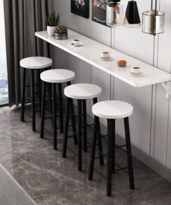 Table de Bar de Cuisine Pliante à Fixation Murale, Bureau Suspendu Peu encombrant pour Petite Cuisine