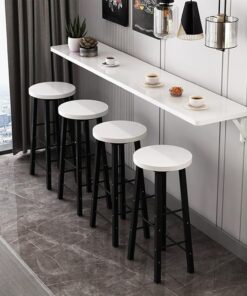 Table de Bar de Cuisine Murale, Bureau Suspendu pour Petits espaces