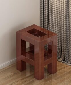 Support de tourne-disque Table de tourne-disque du milieu du siècle Parfait pour les lecteurs DVD Étagère de divertissement flottante Étagère DVD en bois pour boîte de jeu Audio Vidéo(Walnut color,28*