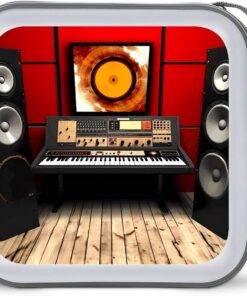 Music Studio Étui pour DVD de 40 capacité avec fermeture éclair en plastique dur portable Organiseur de CD Organiseur de DVD à domicile
