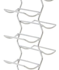 Amazon Basics Casier à bouteilles Style moderne 12 Chromé, Taille L