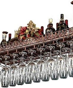 Casiers à vin, Amateurs de vin/casier à vin Style Simple Fer Suspendu Porte-Verre à vin Suspendu Porte-Bouteille de vin Bar créatif casier à vin décoration de Plafond étagère pour Bars